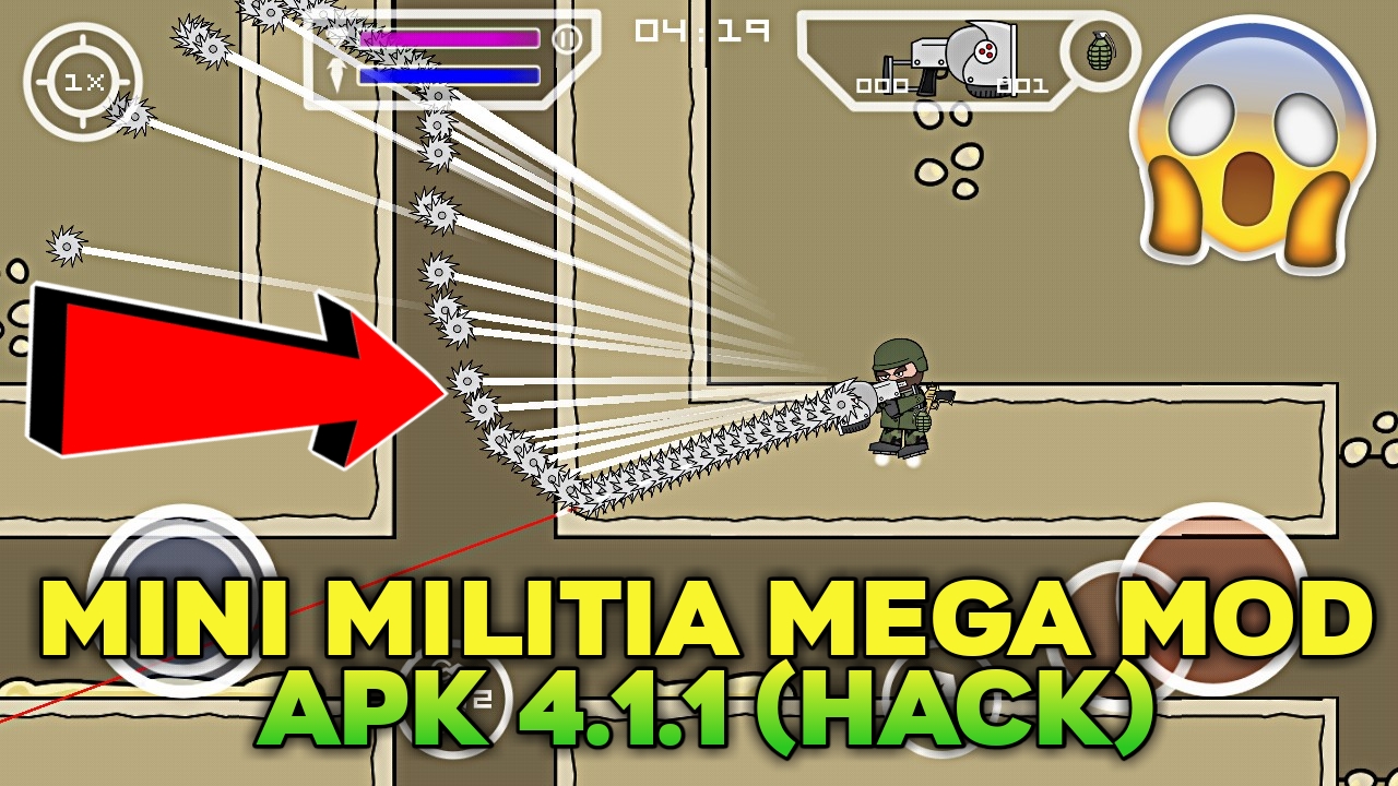 Mini Militia Mega MOD APK 4.1.1 (Wall Hack)