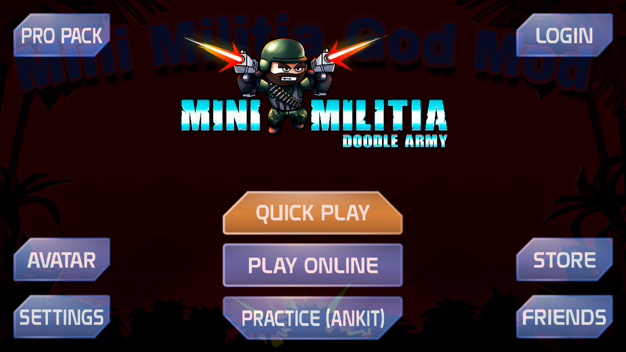 DOWNLOAD Mini Militia GOD MOD APK 4.1.1